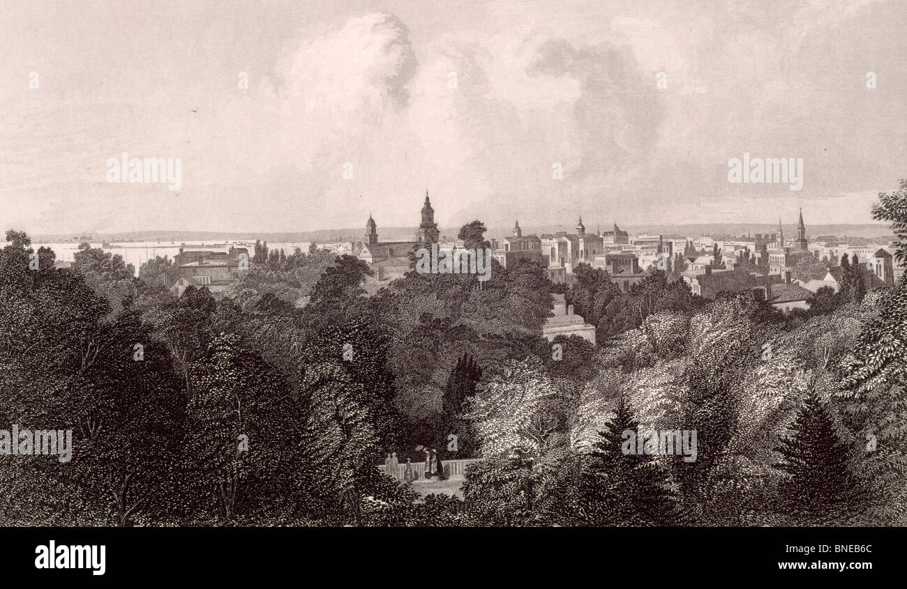 Stadt Milwaukee unbekannten Künstlers, ca. 1872 Stockfoto
