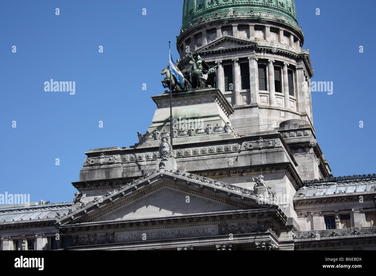 Argentinischen National Congress Building Buenos Aires Stockfoto