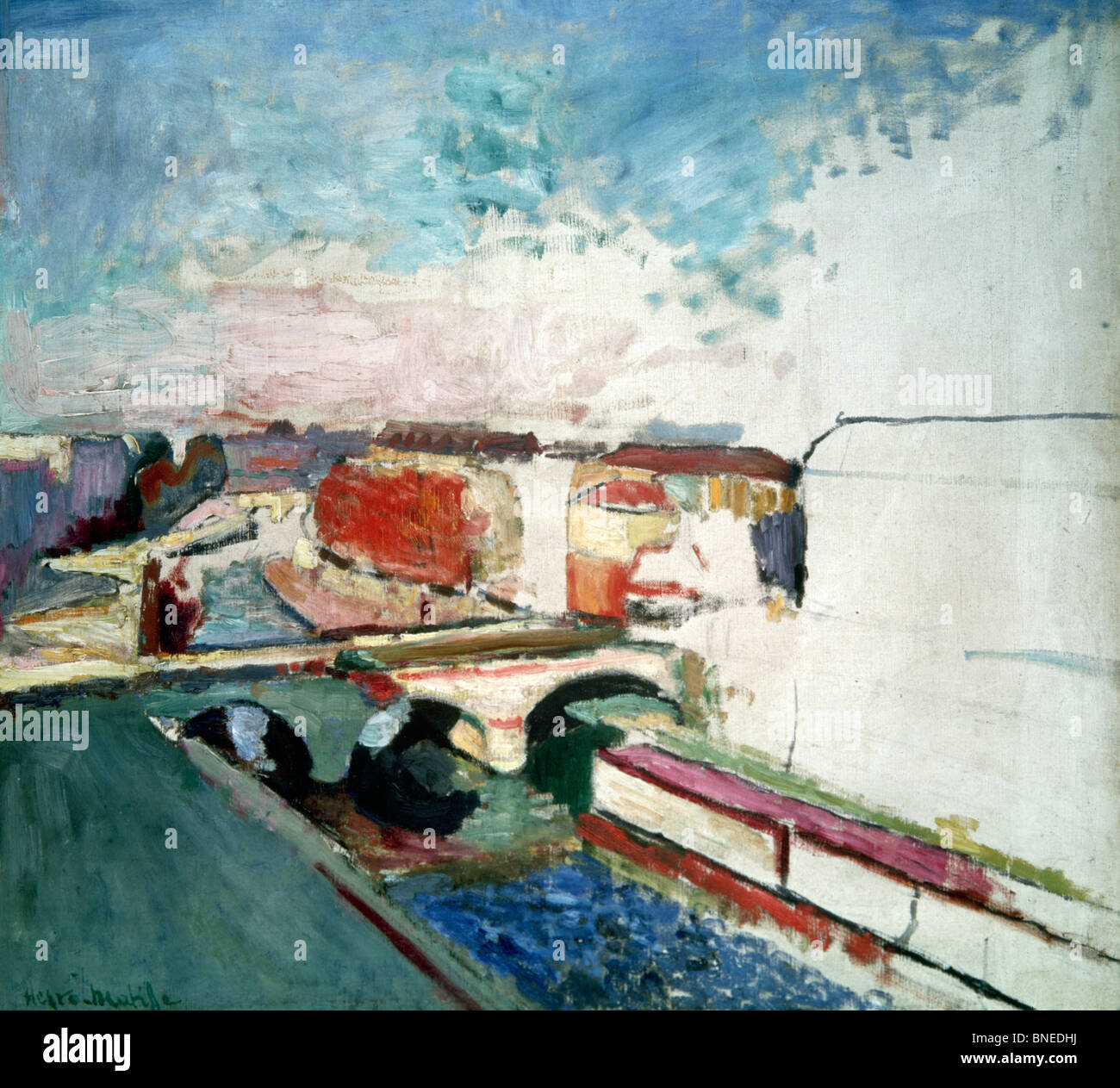 Pont-Saint-Michel in Paris von Henri Matisse, 1869-1954 Stockfoto