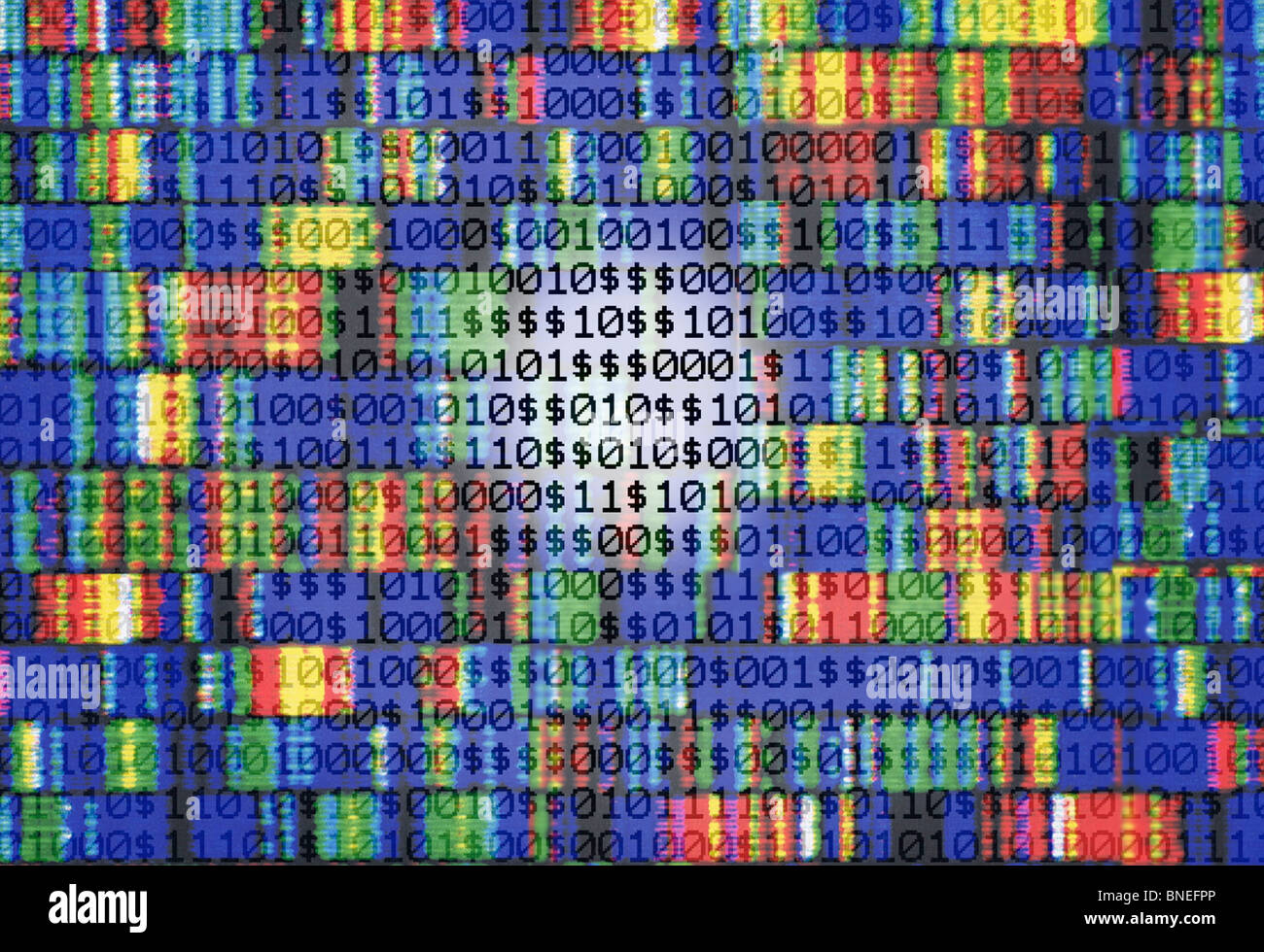 Genotyp, gen, Gentechnik, DNA-Sequenz Stockfoto