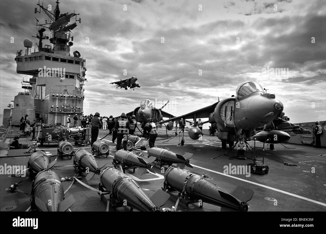 Flugzeugträger HMS illustre Royal Navy Stockfoto