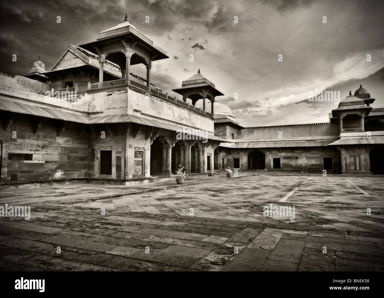 Palast des Jodh Bai - Fatehpur Sikri Stockfoto