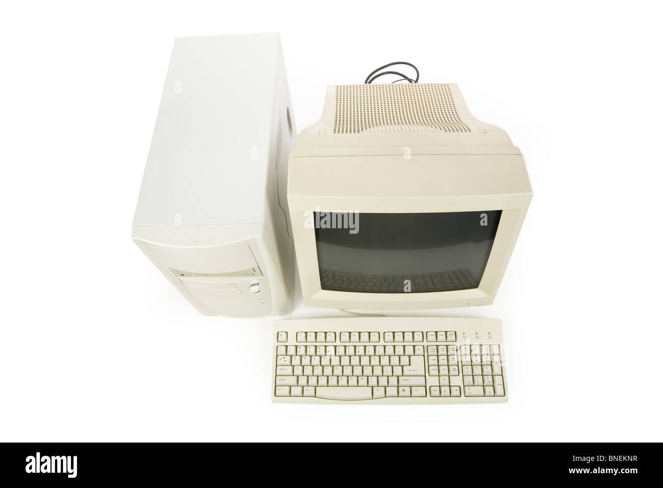 Desktop-Computer in der Nähe erschossen Stockfoto