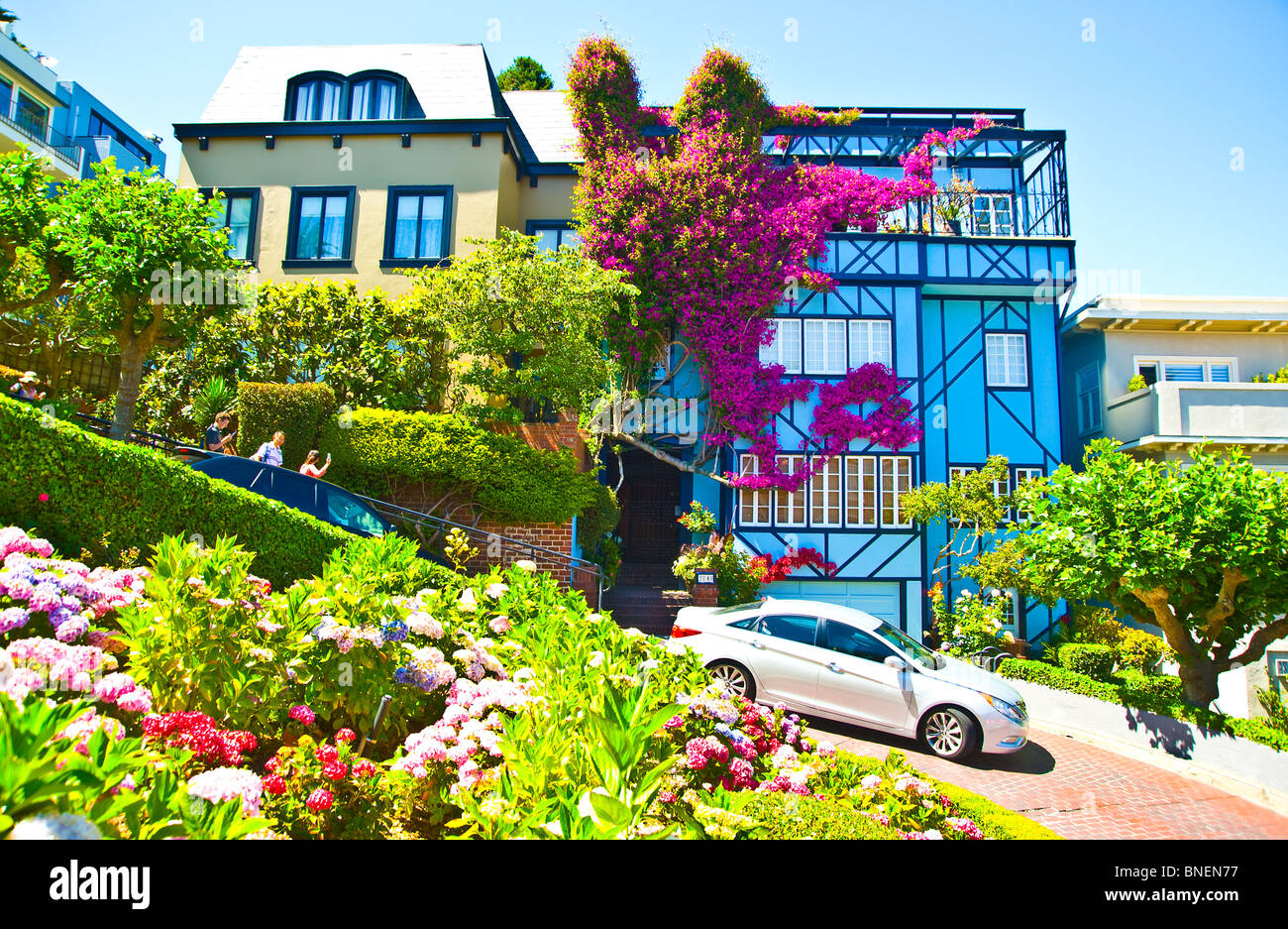 Haus am Lambard kurvenreichsten Straße, San Francisco ...
