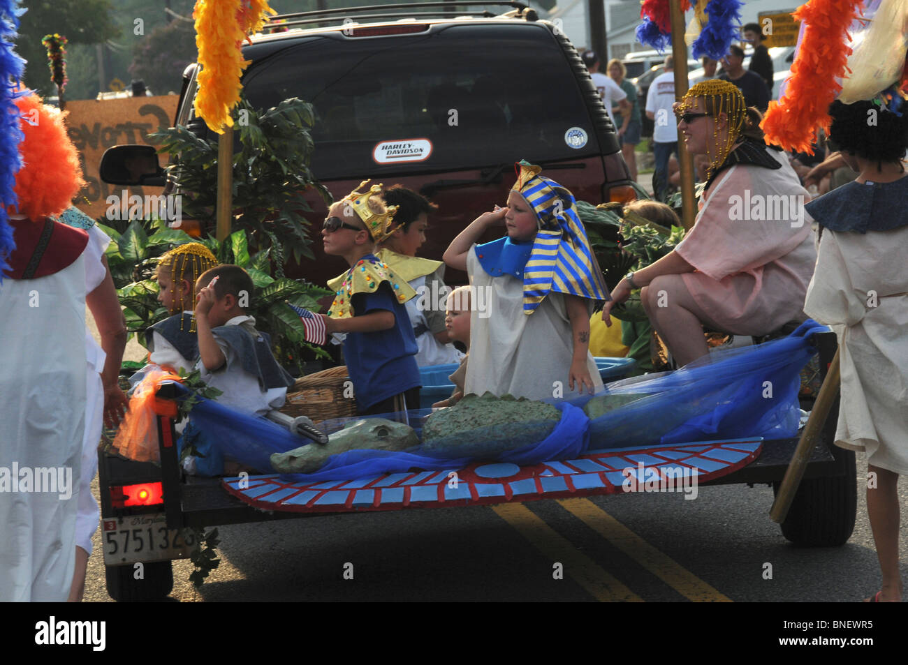 Deale, Maryland USA einige der Teilnahme an der Parade Website Freiwillige Feuerwehr Community-Gruppen Stockfoto