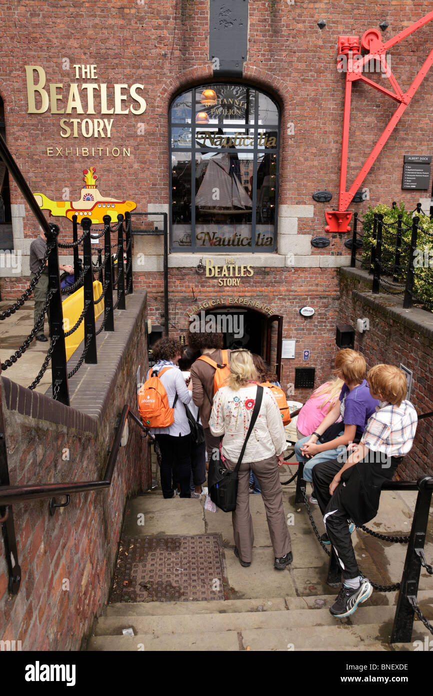 Das Beatles Story Museum in den Albert Docks Liverpool Merseyside UK Stockfoto