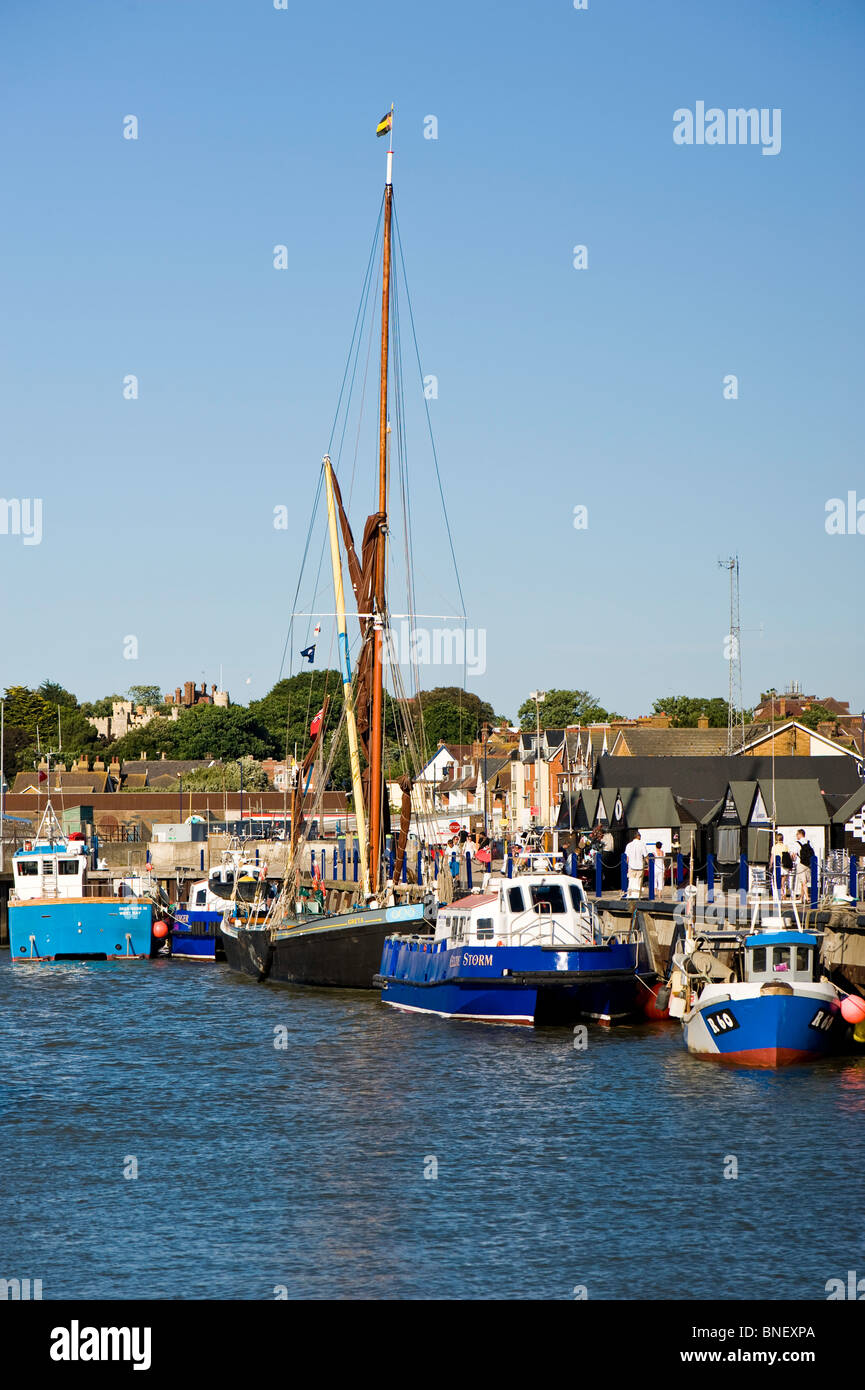 Fischerei-Hafen, Whitstable, Kent, Großbritannien Stockfoto