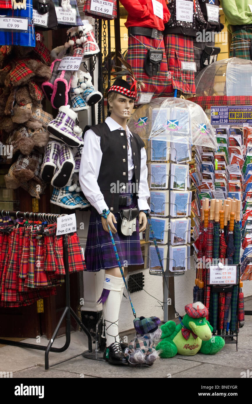 Edinburgh Tourist Shop Stockfoto