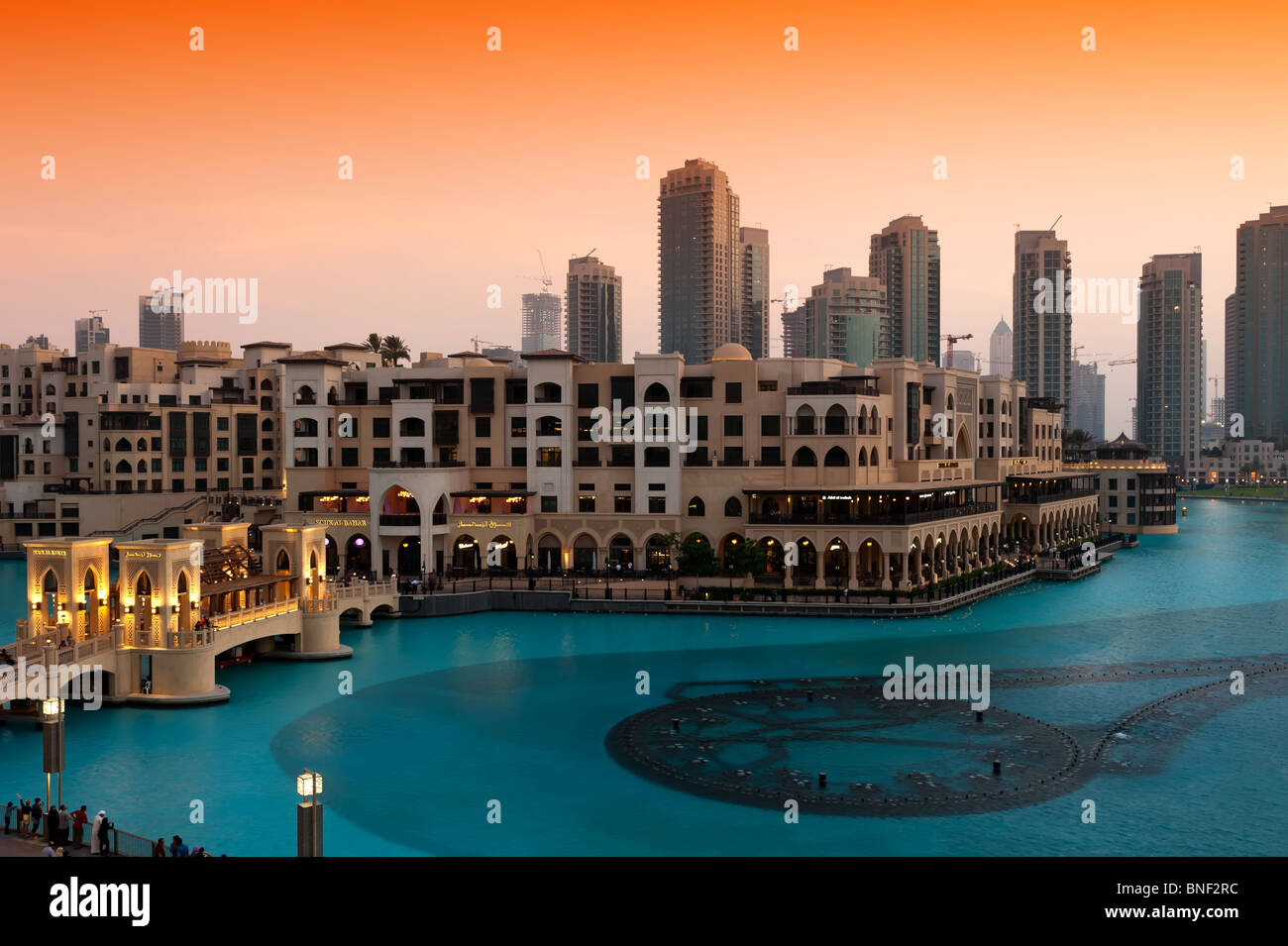 Souk Al Bahar, Dubai, Vereinigte Arabische Emirate Stockfoto