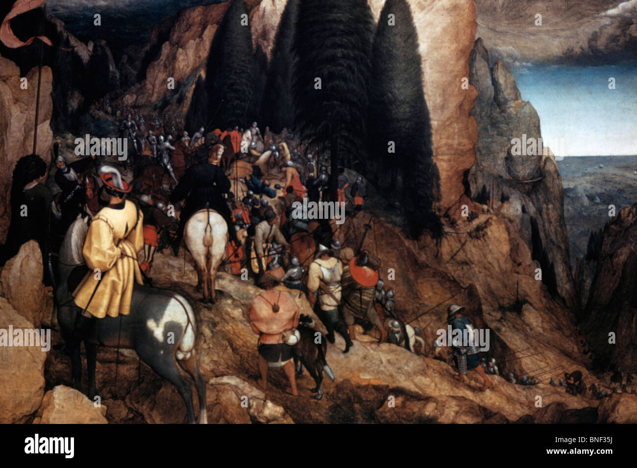 Umwandlung von Str. Paul Abraham Brueghel, (1631-1690) Stockfoto