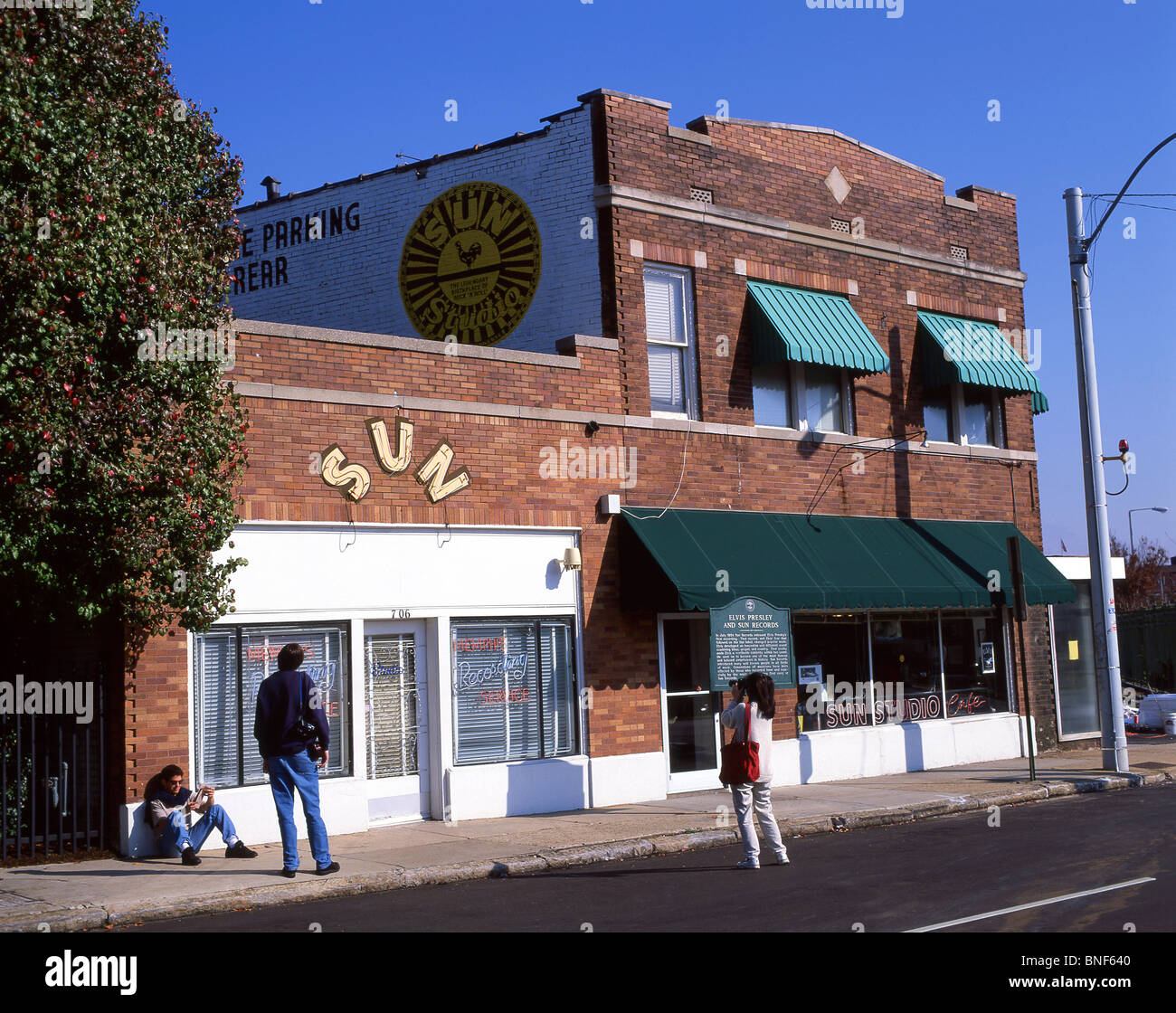 Historischen Sonnenstudio, Union Avenue, Memphis, Tennessee, Vereinigte Staaten von Amerika Stockfoto
