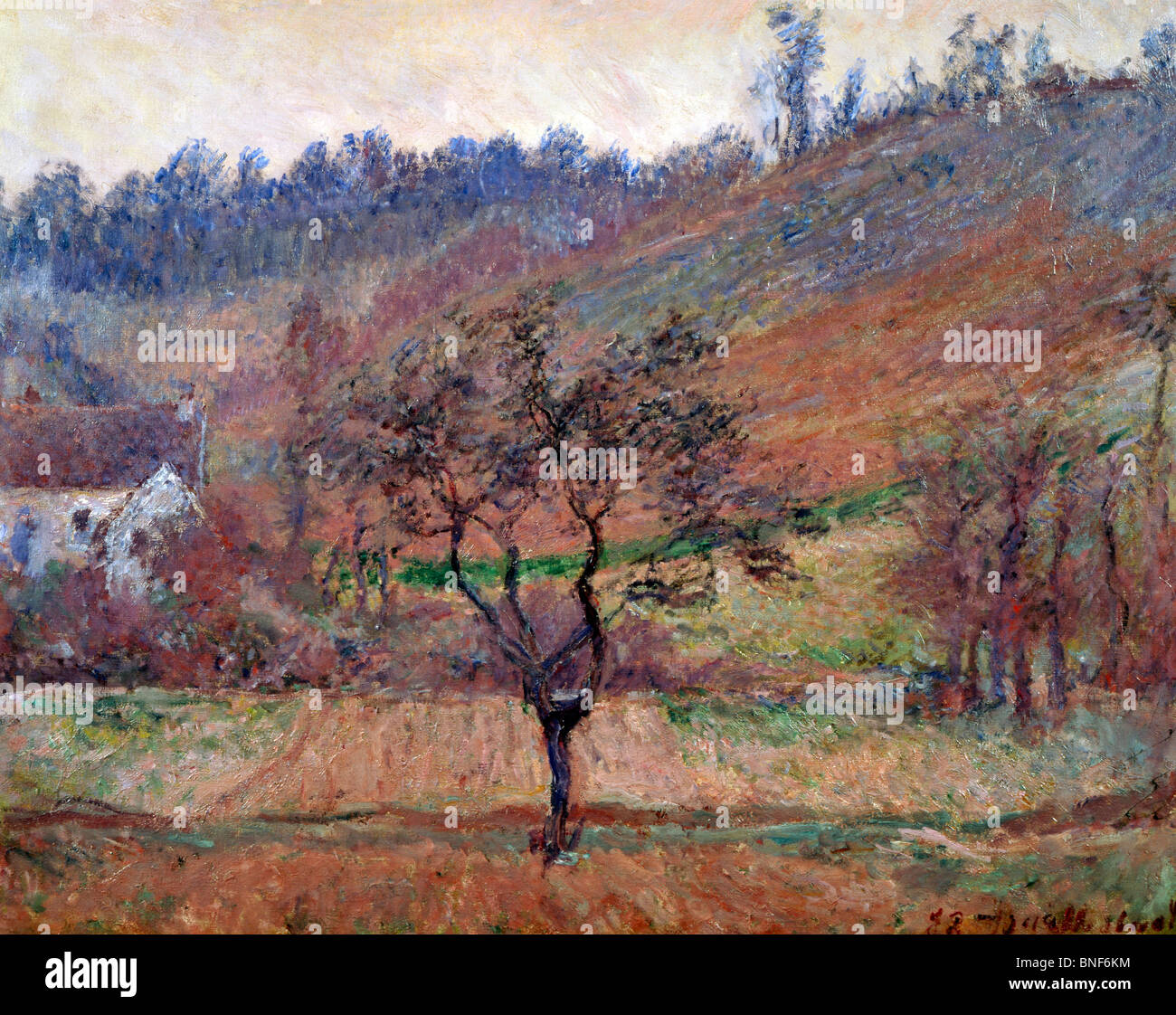 Le Val De Falaise, 1885, Claude Monet (1840-1926 Französisch), Öl auf Leinwand, Privatsammlung Stockfoto
