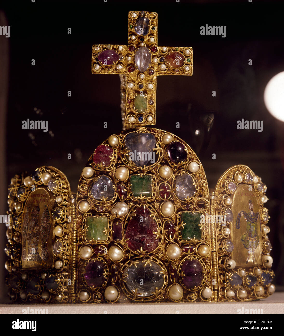 Kronjuwelen des Heiligen Römischen Reiches Antiquitäten-Schmuck Stockfoto