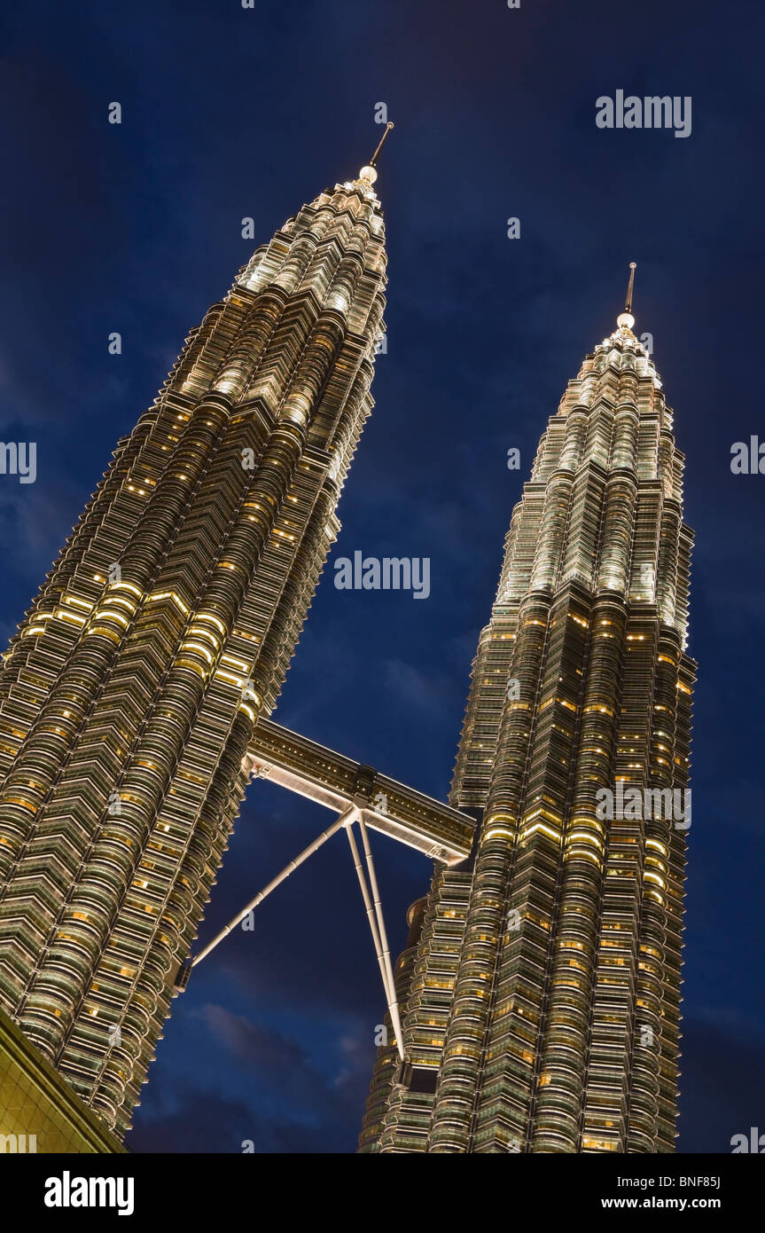 Petronas Towers Kuala Lumpur Malaysia Stockfoto