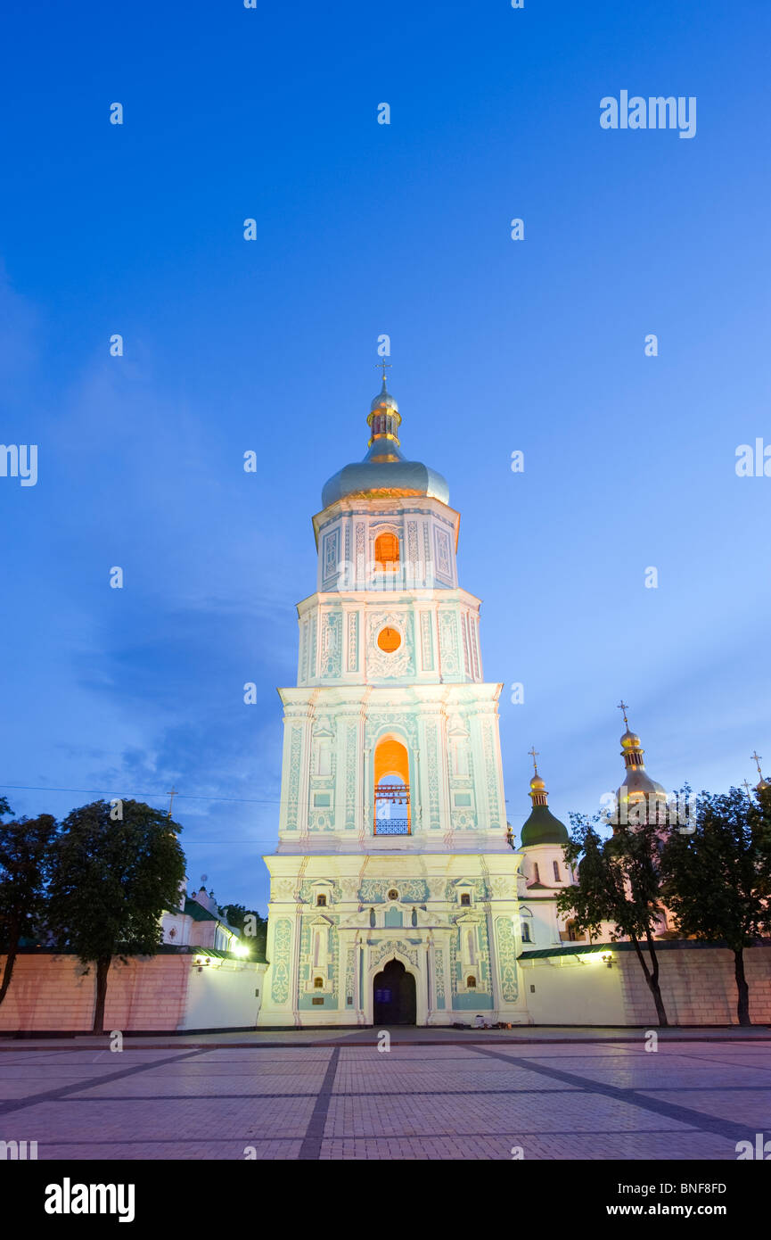 St Sophias Cathedral, mit barocken Kuppeln und Glockenturm, Unesco World Heritage Site 1990 Kiew, Ukraine, Osteuropa Stockfoto