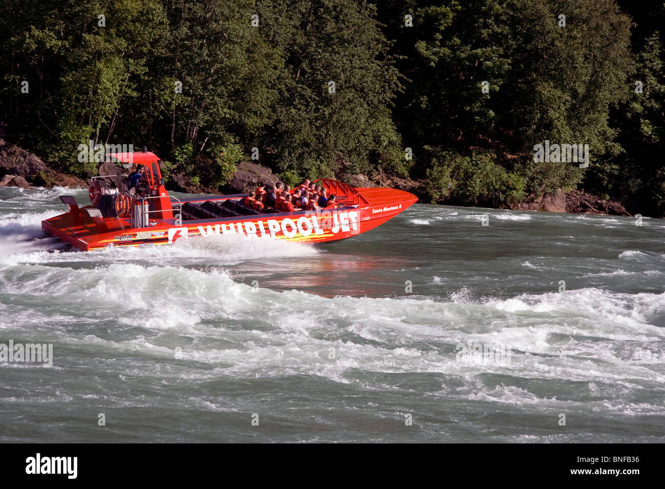 Whirlpool Jet am Niagara River, Ontario, Kanada Stockfoto
