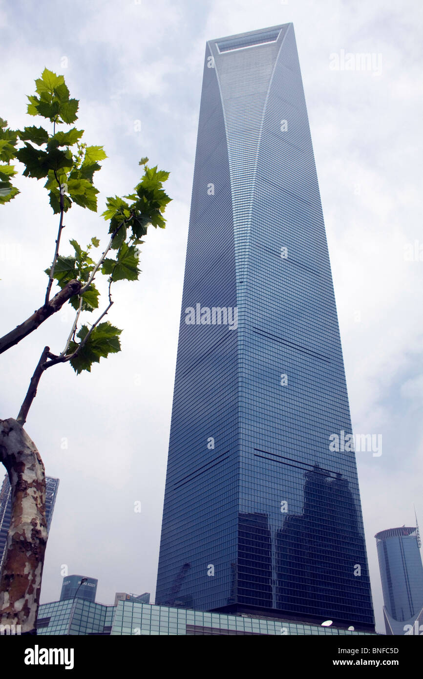 Shanghai World Financial Center Stockfoto