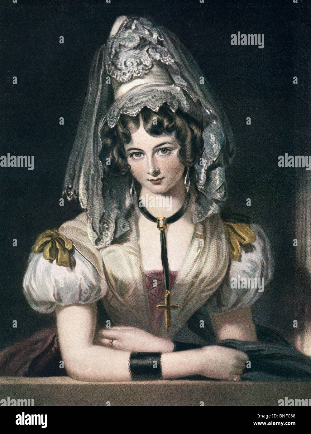 Lady Maria Theresa Lewis geb. Villiers, 1803-1865. Englischer Schriftsteller und Schwester des 4. Earl of Clarendon. Stockfoto