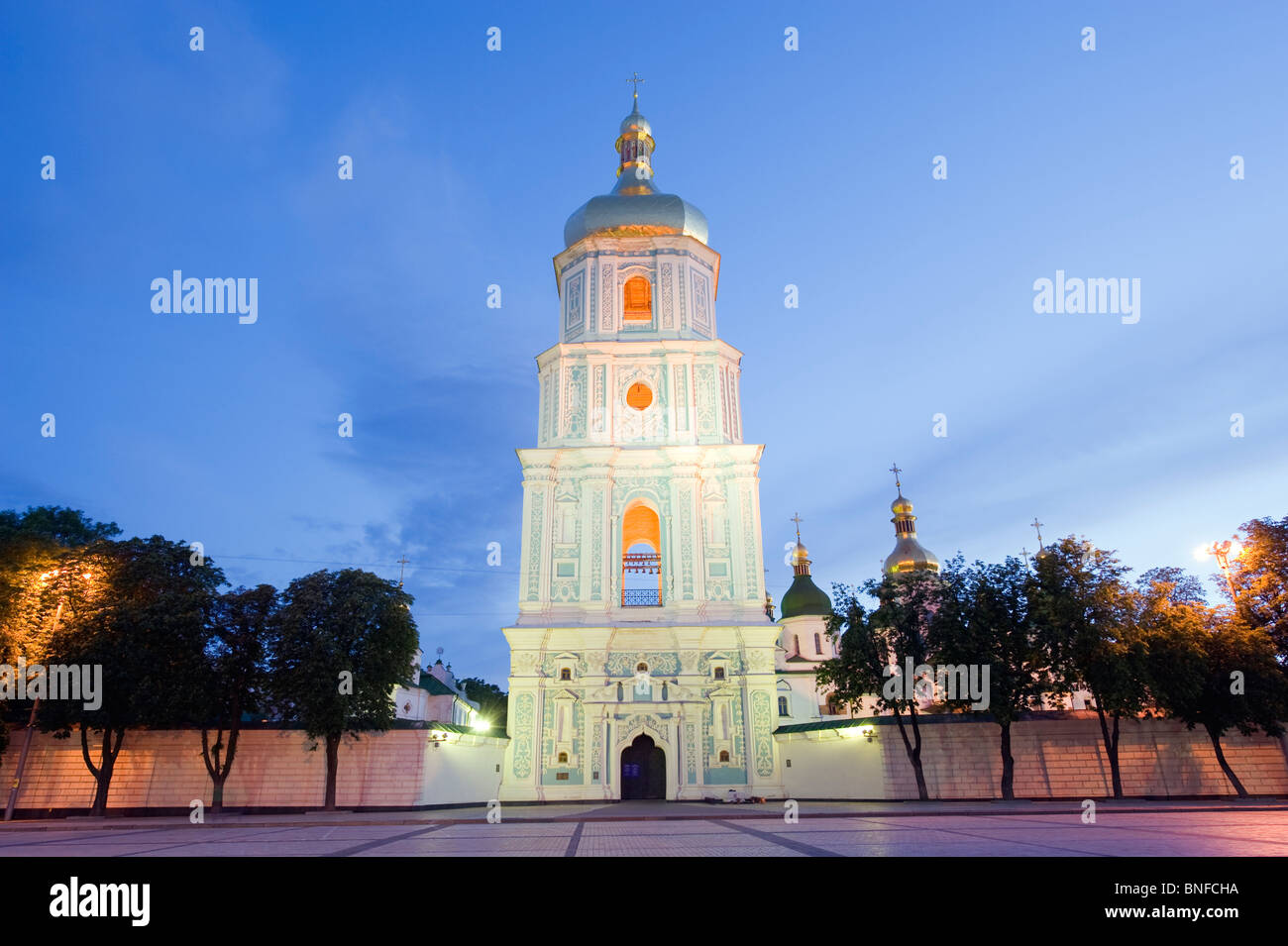 St Sophias Cathedral, mit barocken Kuppeln und Glockenturm, Unesco World Heritage Site 1990 Kiew, Ukraine, Osteuropa Stockfoto