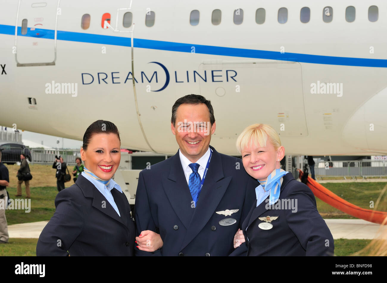 Thomson Airways Kabinenpersonal und Flight Crew Stockfoto