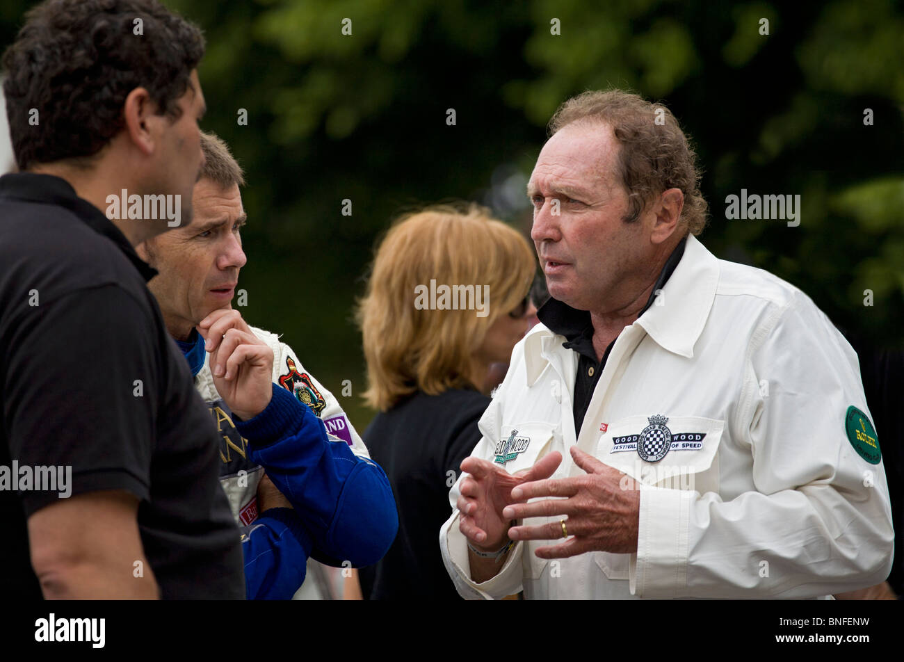 Jochen Mass auf die 2010 Goodwood Festival of Speed, Sussex, England, UK. Stockfoto