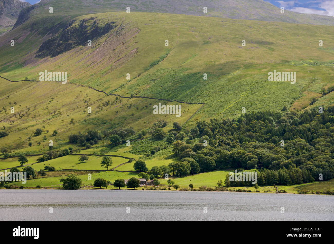 Wasdale Head Hall Farm Wast Wasser Seenplatte Cumbria England Stockfoto