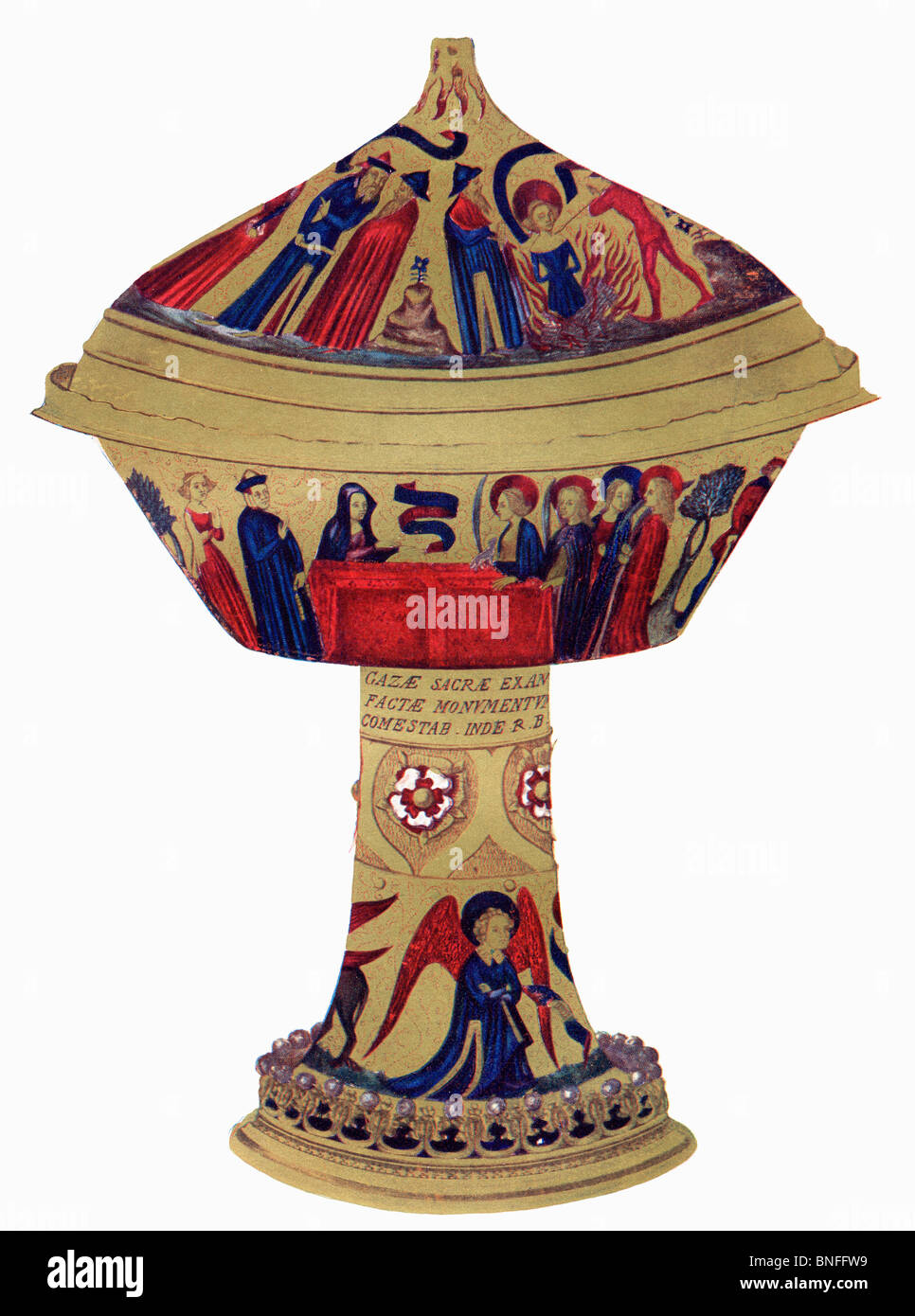 Den Kelch des connétable, zeigt das Martyrium des St. Agnes. Stockfoto