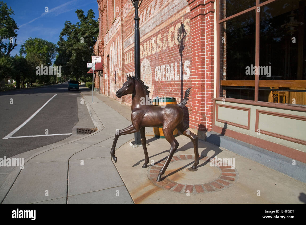 Ein Blick auf Downtown Jacksonville, Oregon Stockfoto