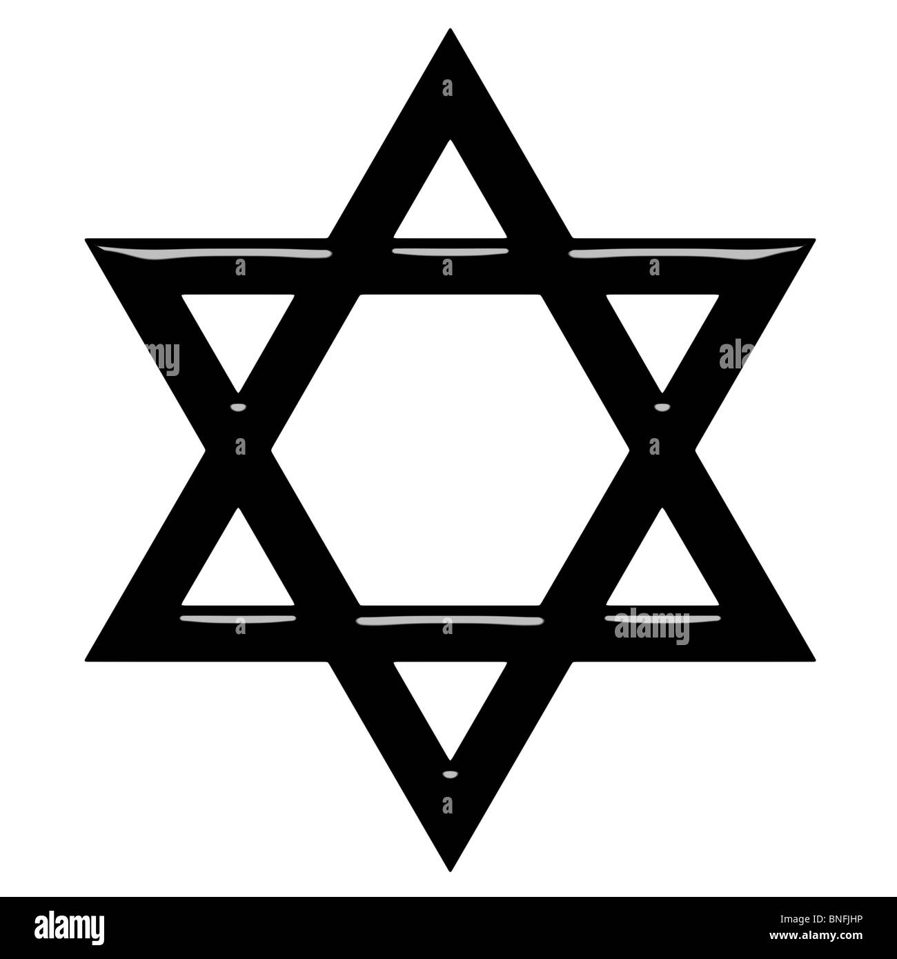 3D Davidstern Stockfoto