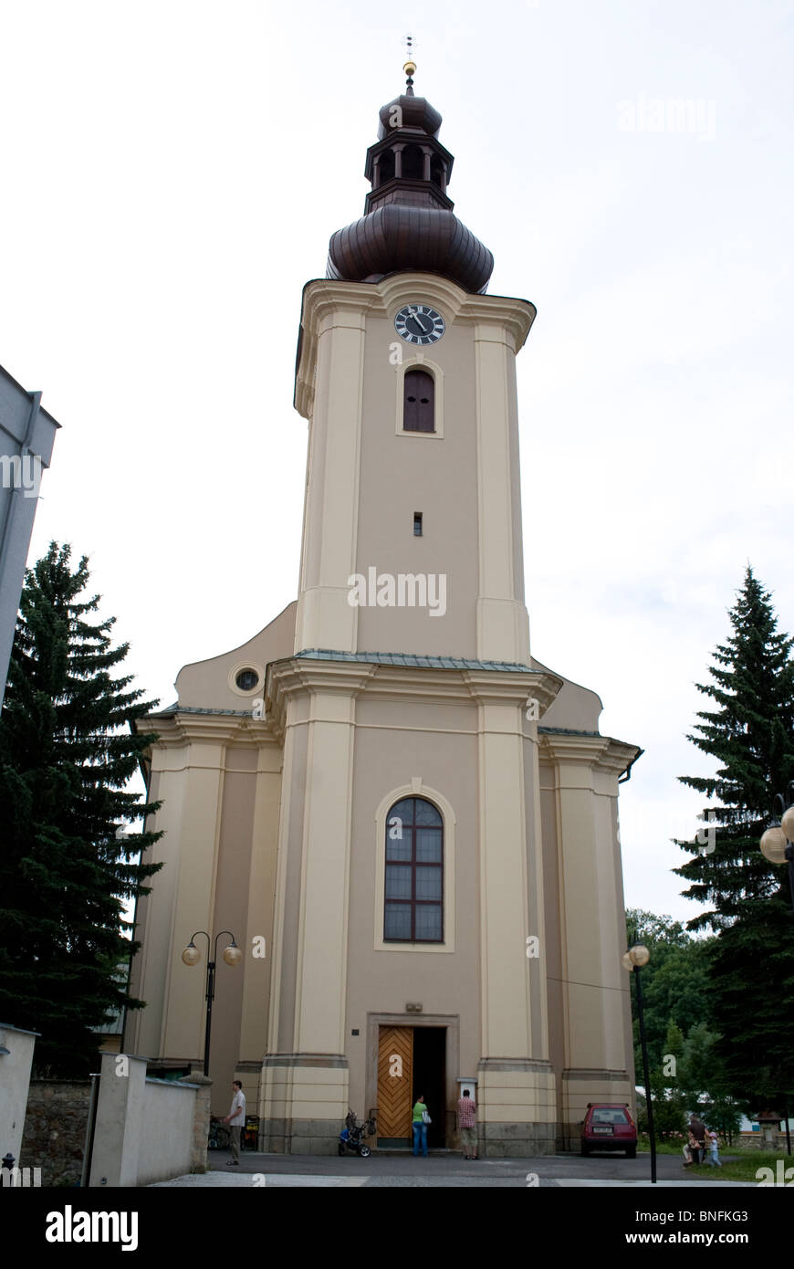 Kirche in Roznov, Tschechische Republik Stockfoto