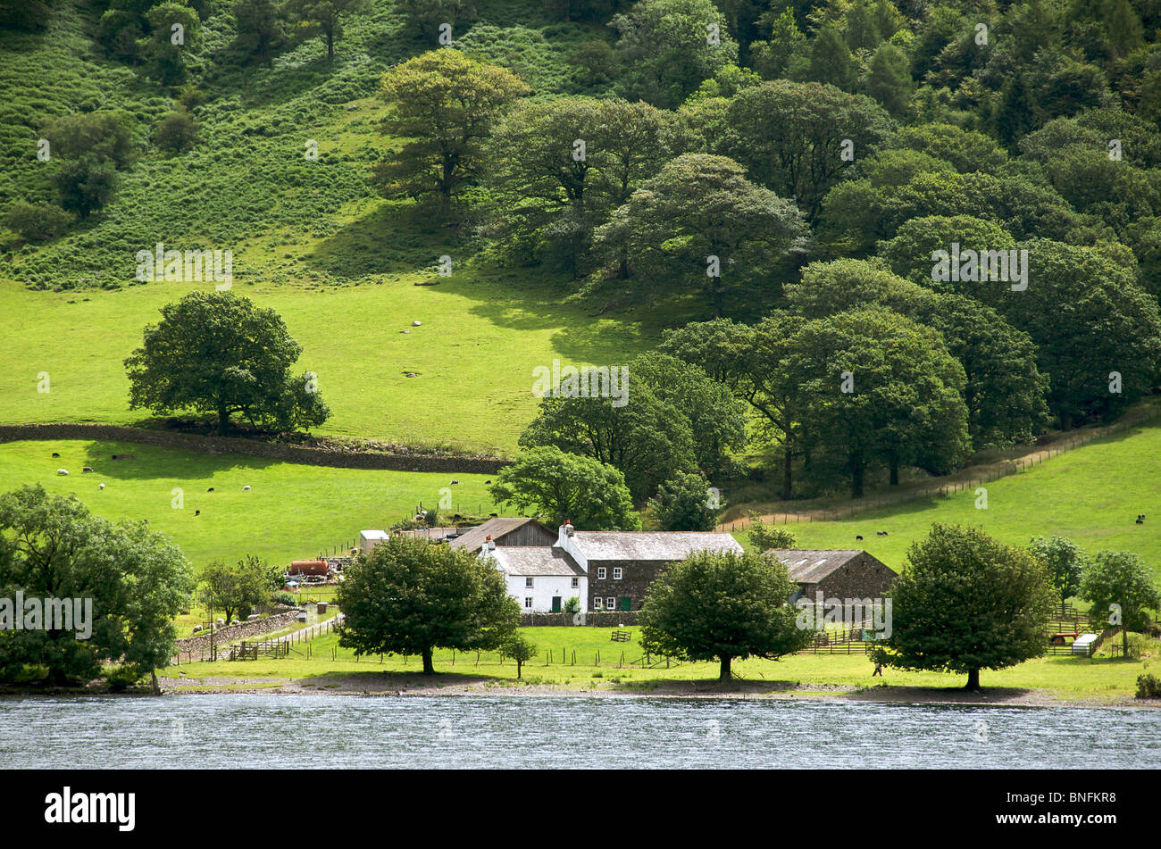 Wasdale Head Hall Farm Wast Wasser Seenplatte Cumbria England Stockfoto