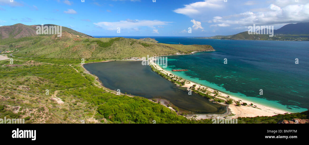 Major Bay Beach - St. Kitts Stockfoto