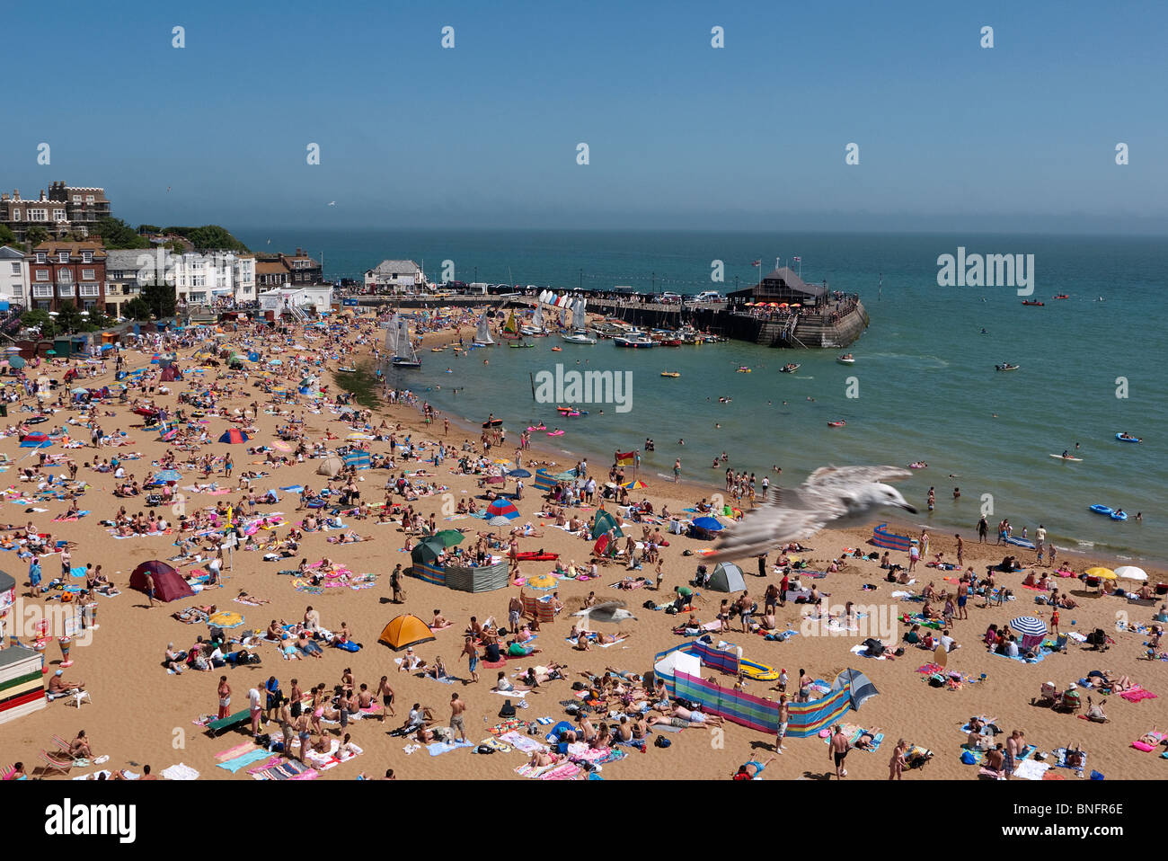 Viking Bay an einem Sommertag Broadstairs Thanet Kent UK Stockfoto