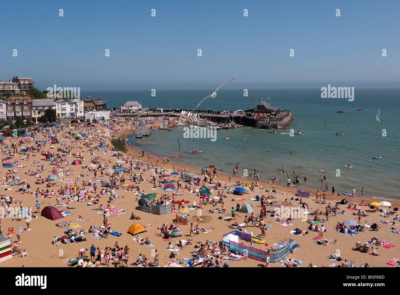 Viking Bay an einem Sommertag Broadstairs Thanet Kent UK Stockfoto