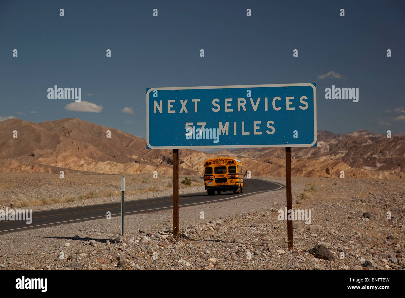 Schild am Furnace Creek Death Valley Kalifornien USA Stockfoto