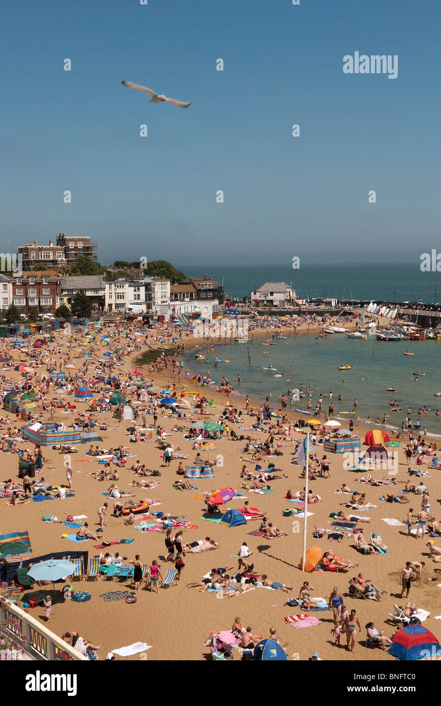 Viking Bay an einem Sommertag Broadstairs Thanet Kent UK Stockfoto