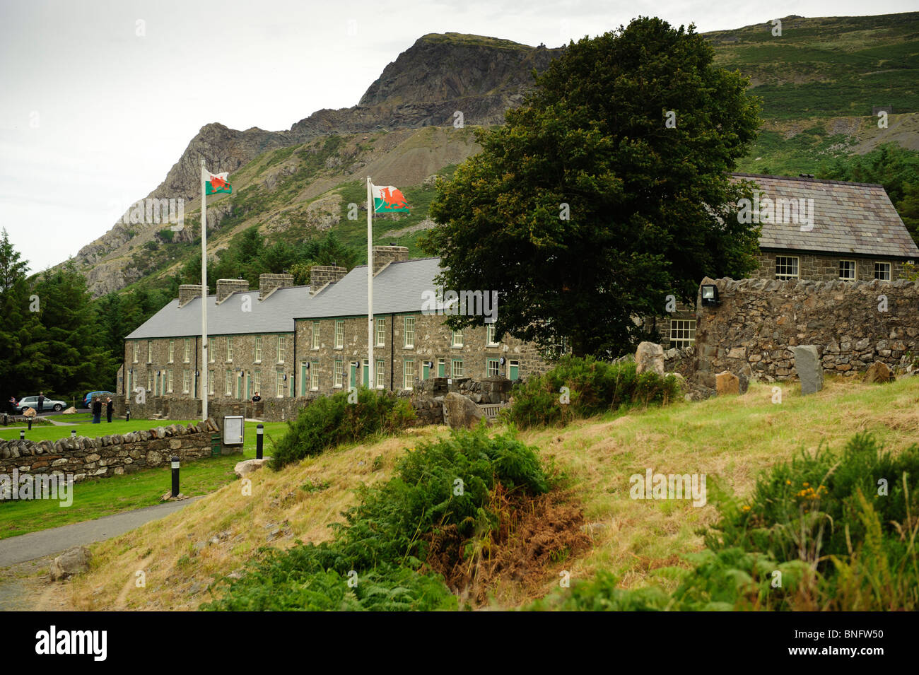 Nant Gwrtheyrn, walisische Sprachenlernen und-Lehren Zentrum, Lleyn Halbinsel, Gwynedd Nord-Wales Stockfoto