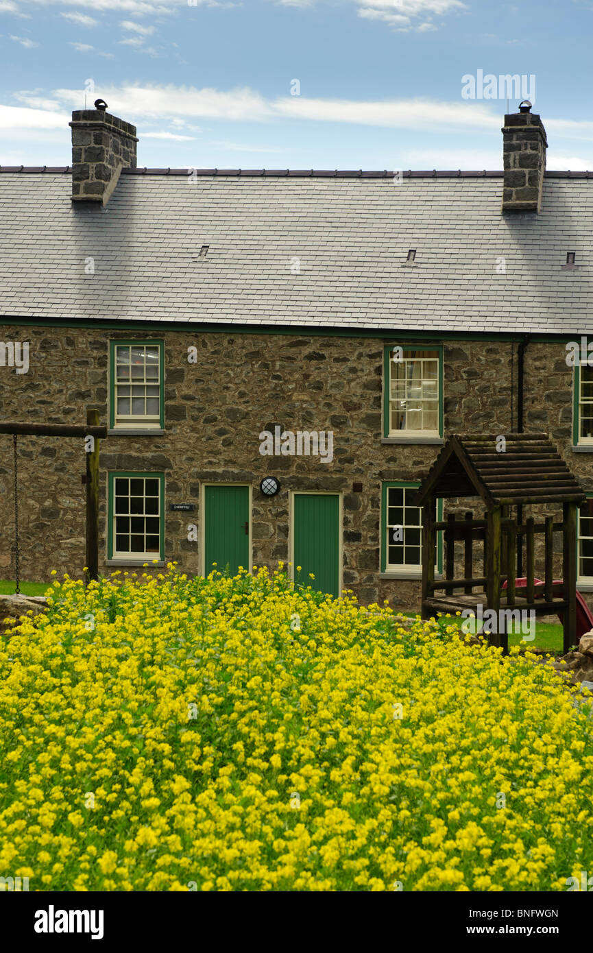 Nant Gwrtheyrn, walisische Sprachenlernen und-Lehren Zentrum, Lleyn Halbinsel, Gwynedd Nord-Wales Stockfoto