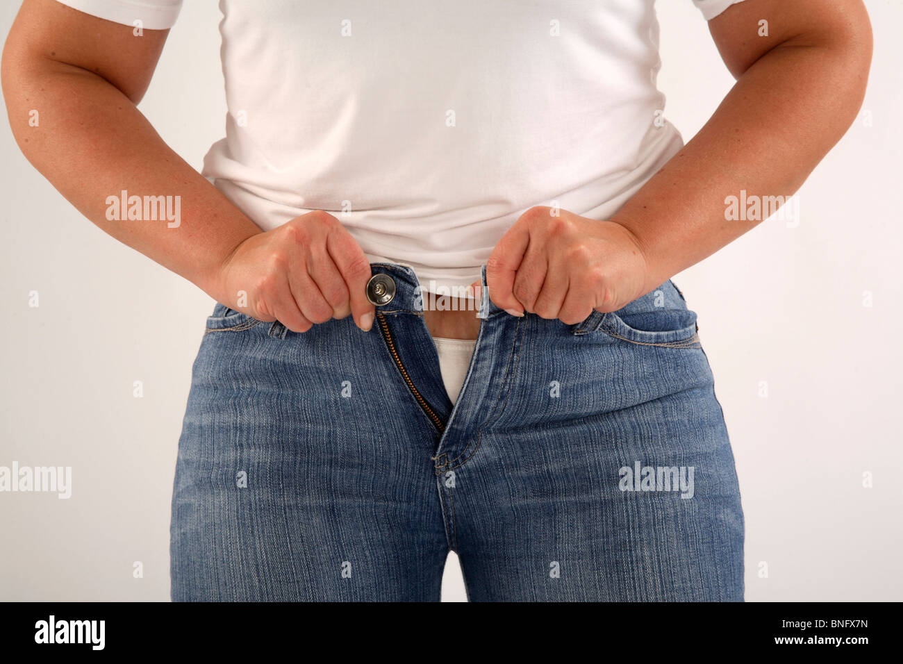 Zu enge Hosen Stockfotografie - Alamy