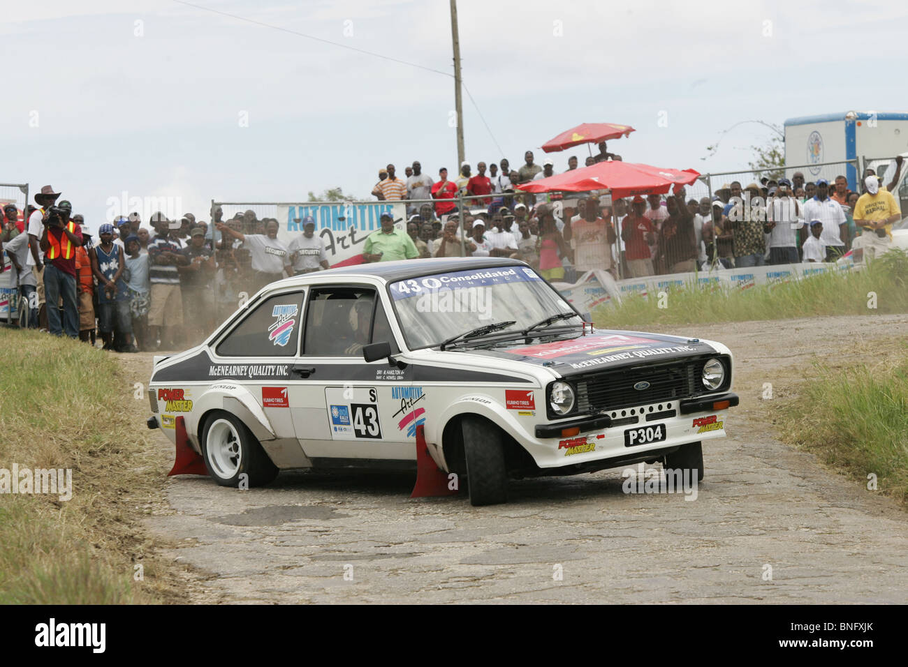 Ford Escort RS, Rallye Barbados 2009. Stockfoto