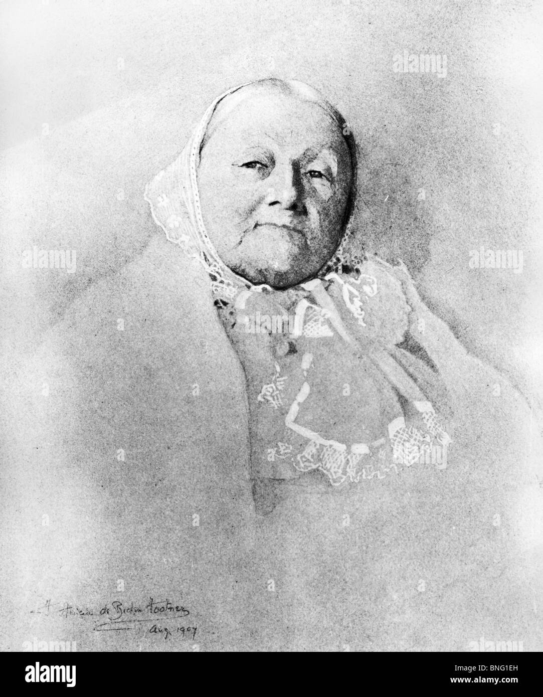 Letztes Porträt von Florence Nightingale von unbekannten Künstler, Künstler unbekannt Stockfoto