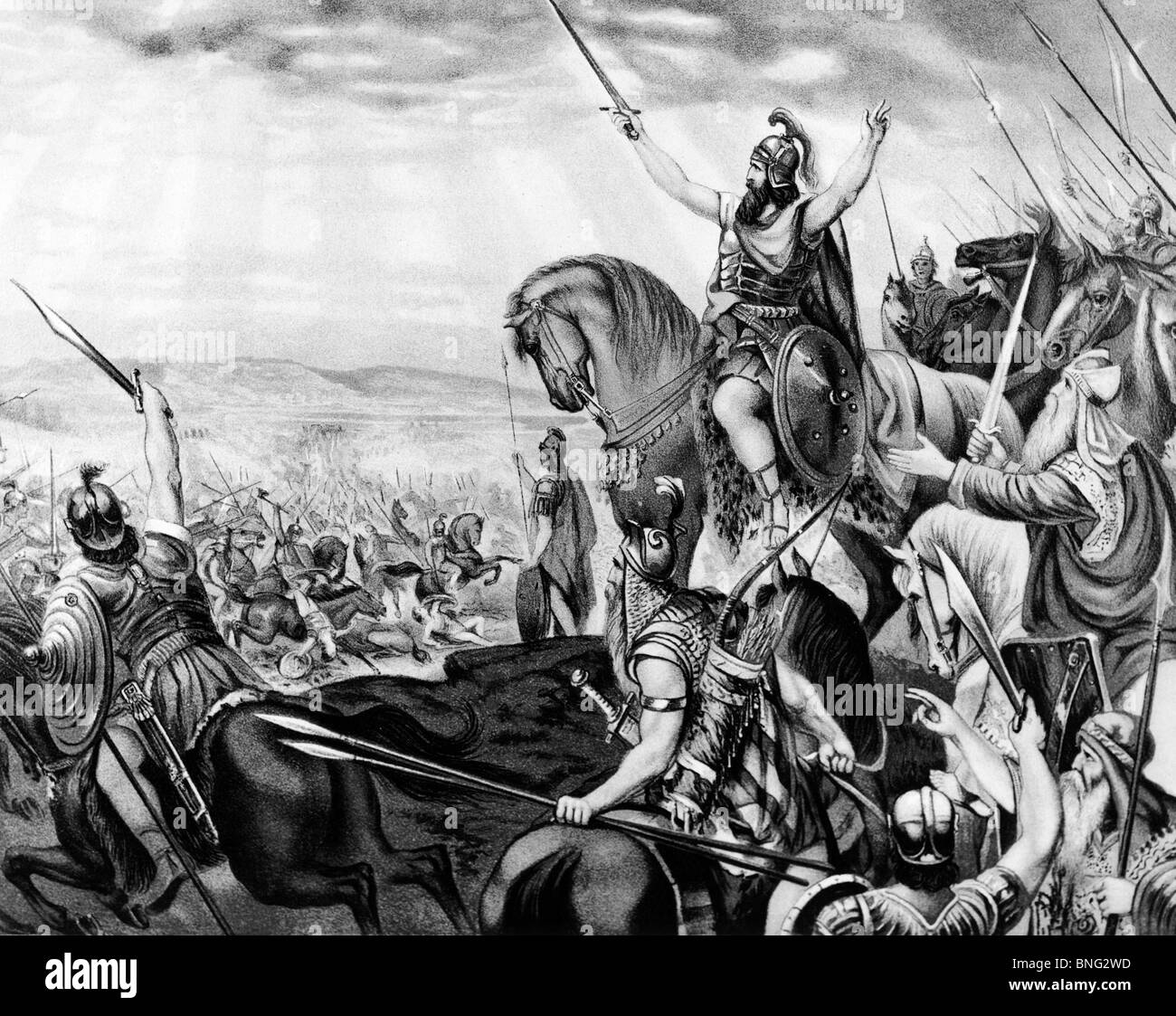 Die wundersame Sieg auf der Amoriter durch Wilhelm Ebbinghaus, 19. Jahrhundert Stockfoto
