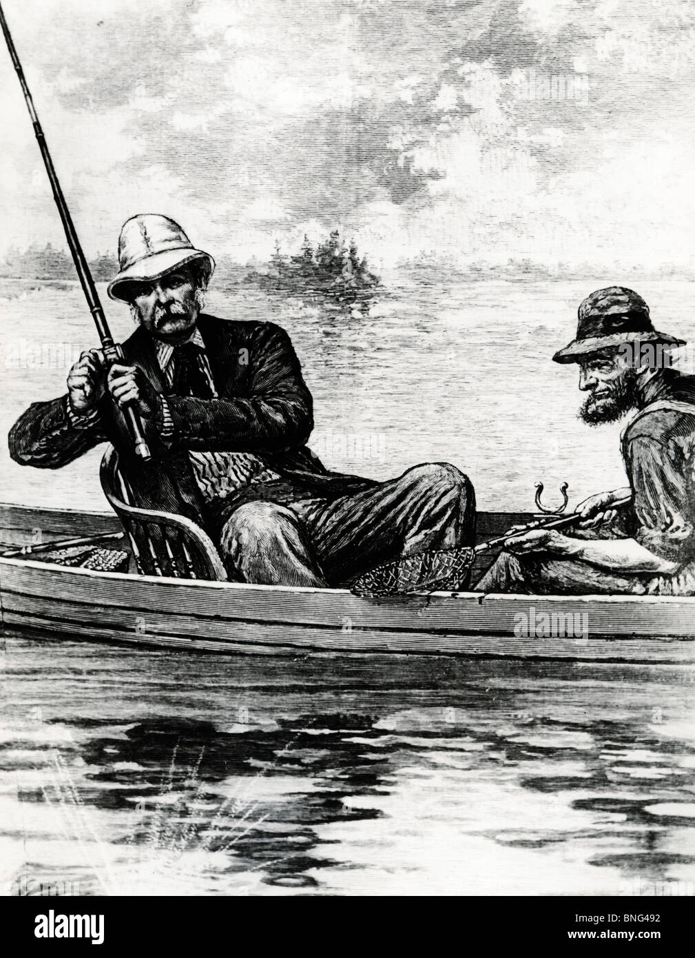 Ein Distinguished Fischer: Präsident Chester Arthur unbekannten Künstlers, 1884 Stockfoto