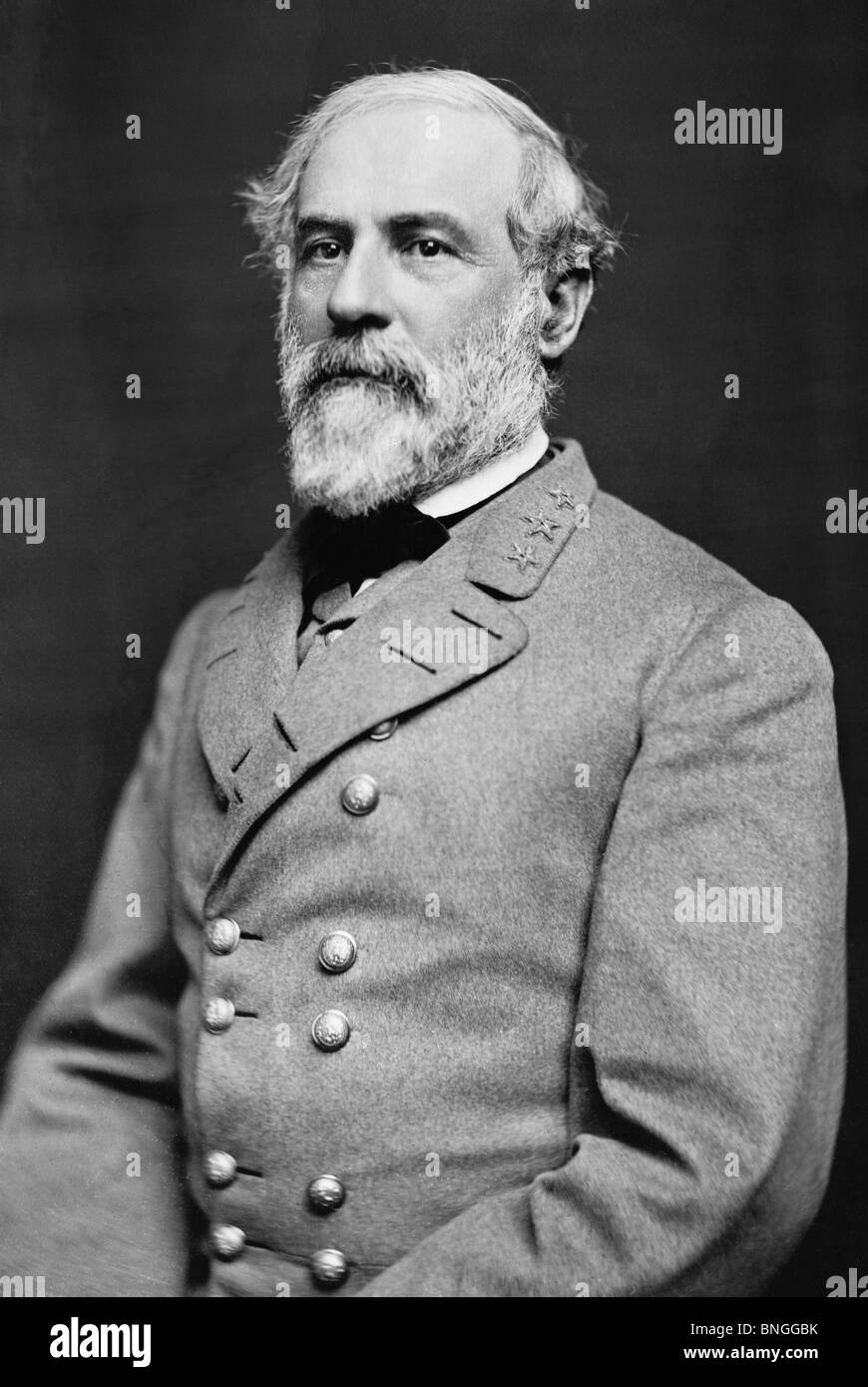Portrait-Foto ca. 1864 General Robert E Lee (1807-1870) - Ikone konföderierte Befehlshaber im amerikanischen Bürgerkrieg. Stockfoto