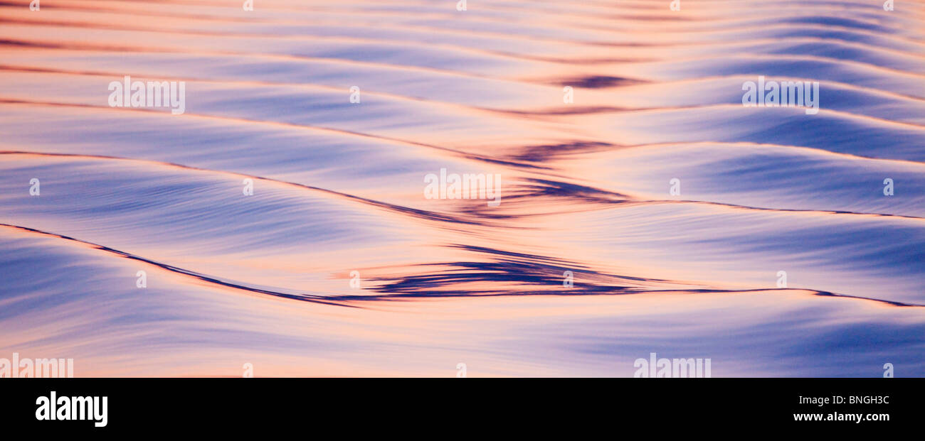 Muster der Wellen im Meer, Icy Strait, Alexander Archipel, Alaska, USA Stockfoto