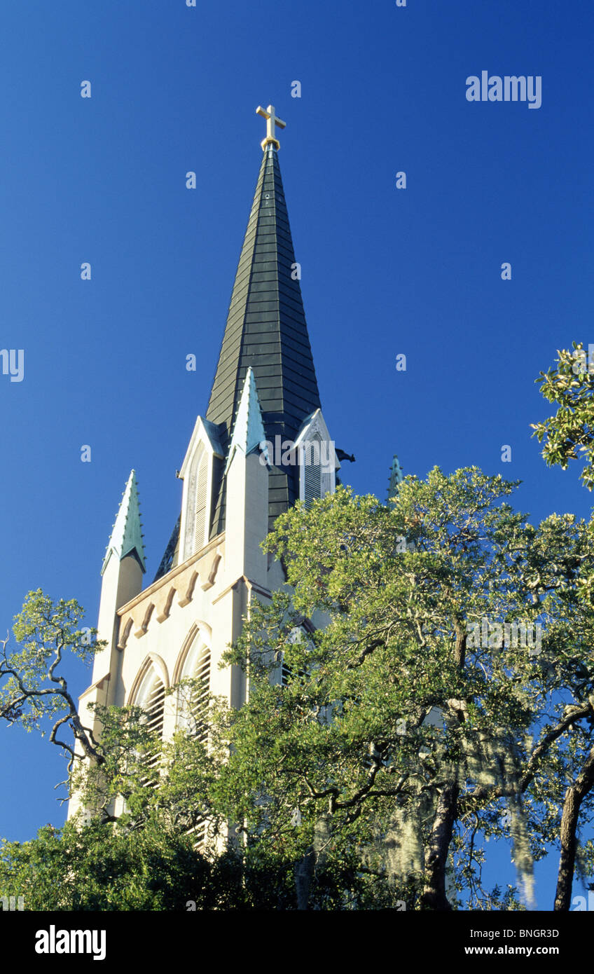 USA, Georgia, Savannah, St. Johns Episcopal Church Stockfoto