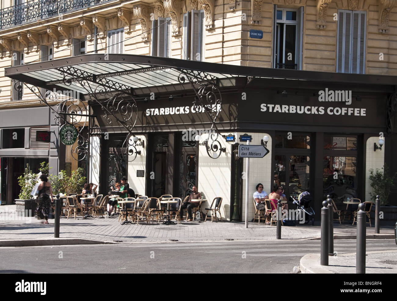 Starbucks-Kaffee in Marseille (Frankreich) Stockfoto