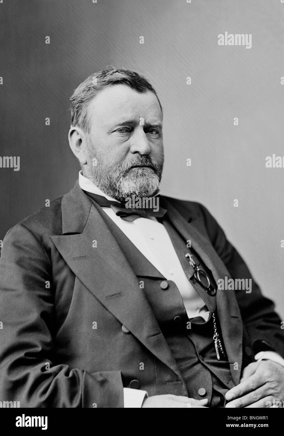 Ulysses S Grant (1822-1885) des 18. US-Präsident (1869-1877) + General-in-Chief der Unions-Armee von 1864 bis 1865 im Bürgerkrieg. Stockfoto