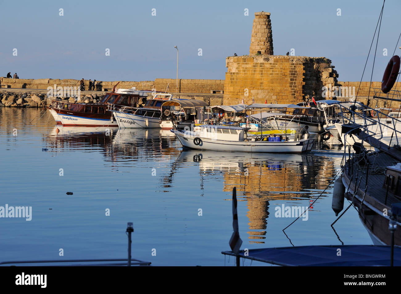 Kyrenia Nord Zypern Port türkische Republik Nord-Zypern-Mittelmeer Stockfoto