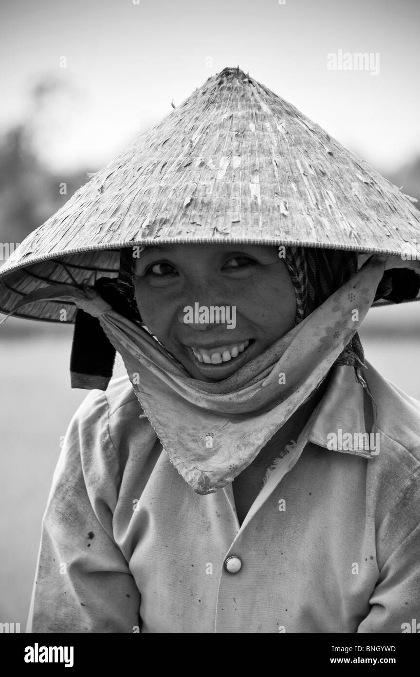 Mekong Delta & Paddy Field arbeitet, Mekong-Delta, Vietnam Stockfoto